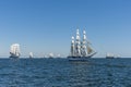 Famous tallships under sail